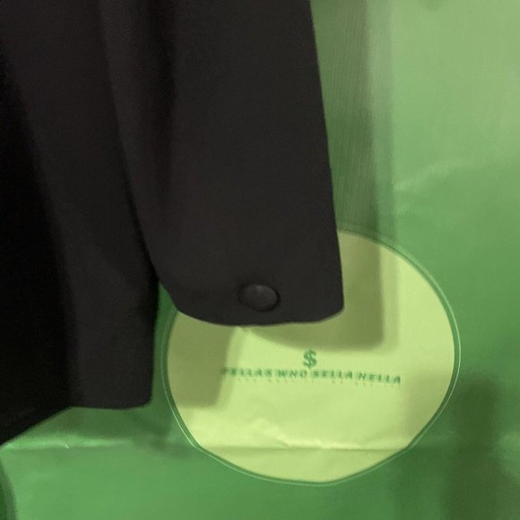 JONES NEW YORK Women's button front relaxed blazer in NAVY  Size 14 - VGUC - Picture 9 of 9